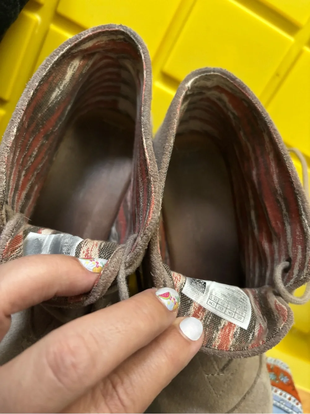 TOMS Desert Wedge Bootie in Taupe Suede -Womens 8.5 - Picture 5 of 7